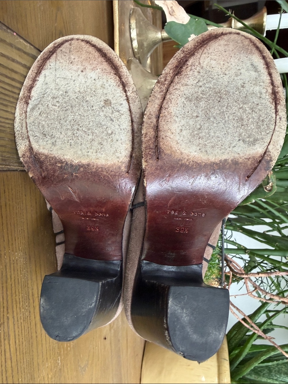 rag & bone Suede Ankle Booties in Taupe - Picture 3 of 5